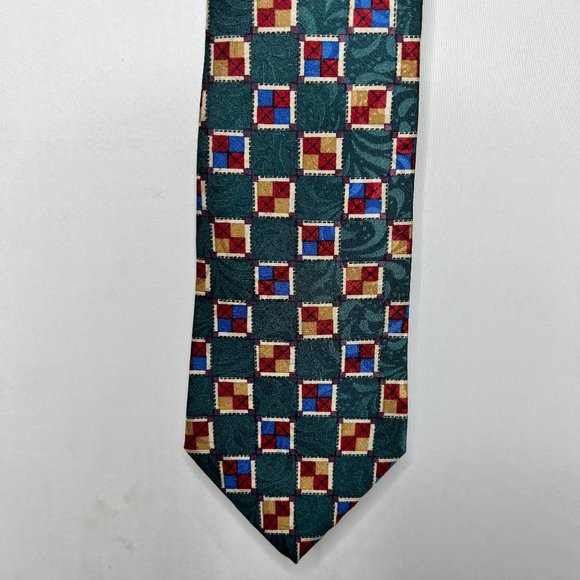 Dior Accessories Christian Dior Mens Necktie 4 Vintage Silk Teal